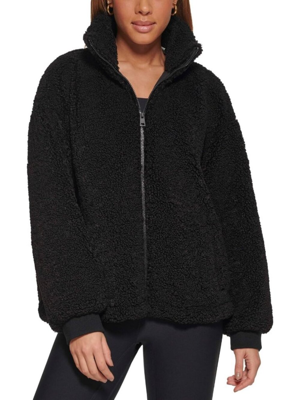 Cozy Zip-Up Sherpa Teddy Jacket for Women | Standard & Plus Sizes Available